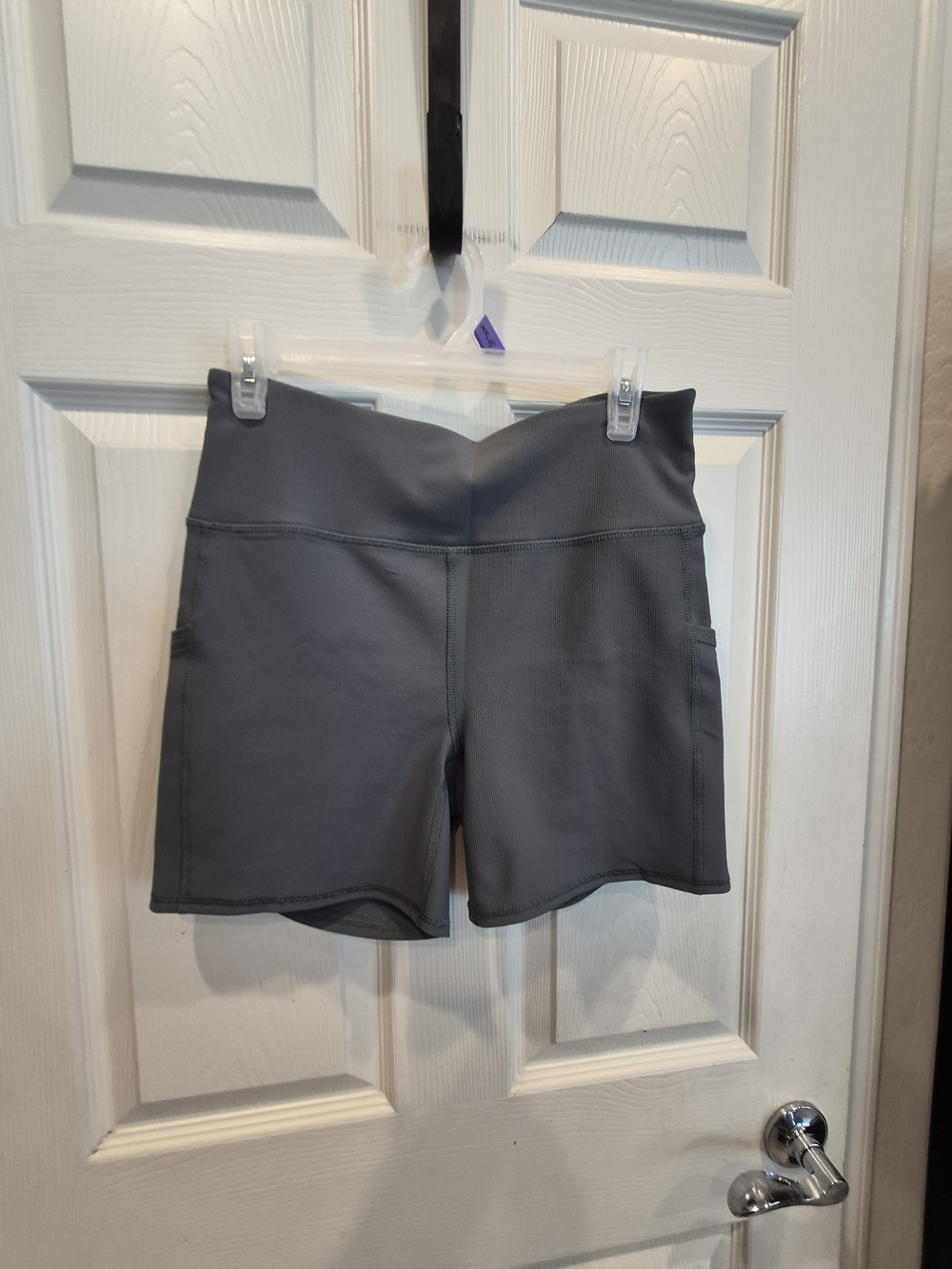 5/25 RBX Charcoal High-Rise Bike Shorts with Side Pockets